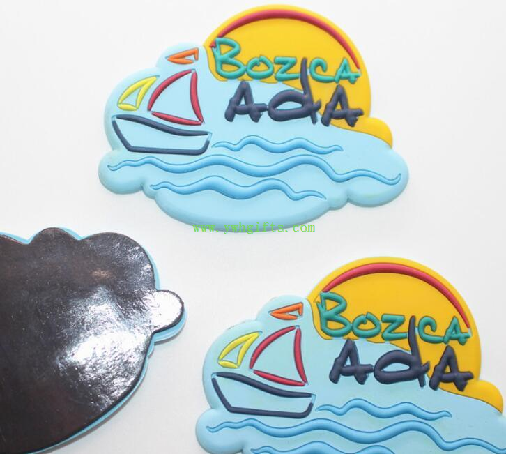 pvc rubber fridge magnets