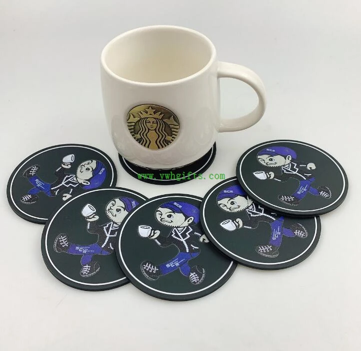 Soft PVC Cup Mat Eco-friendly Pvc Coaster Beer Soft PVC Cup Mat Eco-friendly Pvc Coaster Beer