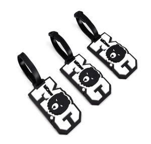 3d Soft PVC bagāžas tagu etiķetes Viesnīcas bagāžas nosaukuma tags