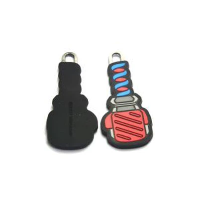Reljefa zīmola Logo Soft Pvc rāvējslēdzēja slīdņi