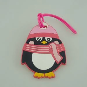 3D PVC ceļojumu bagāžas birkas ceļojuma nosaukuma somas birkas
