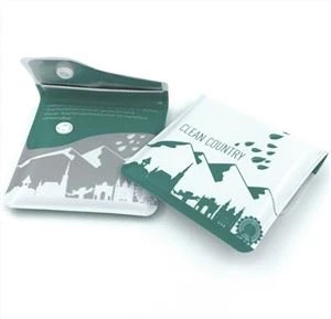 Clean Eco-friendly PVC Portable Pocket Ashtray Pvc Aluminum Foil Ashtray